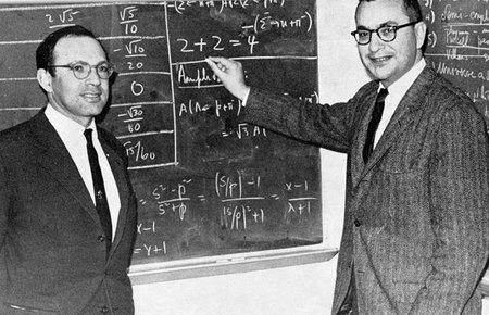 Yuval Ne'eman and Murray Gell-Mann in 1964.