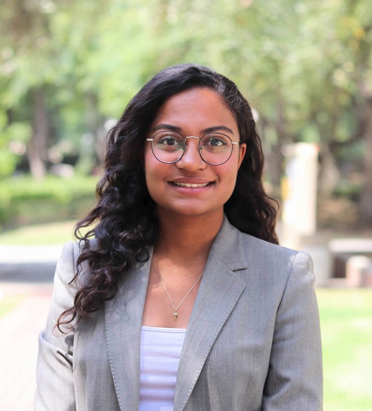 Niyati Desai smiles at the camera