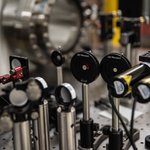 tabletop optics in a laboratory