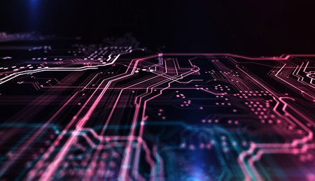 Computer chip illustration 