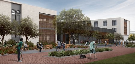A concept rendering of the Bechtel Residence