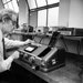 photo of Rolf Sabersky with spectrophotometer