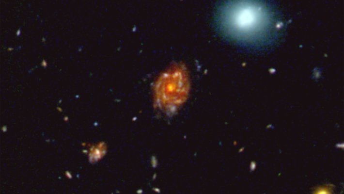 Picture of Big Wheel spiral galaxy in space