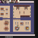 A computer screen showing a virtual set of rooms with avatars milling about within while, above, several video streams of the human participants watch.