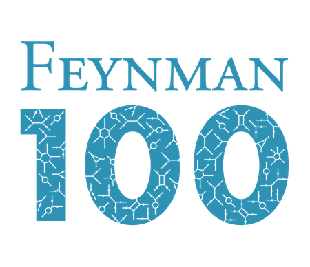logo for Feynman 100 event