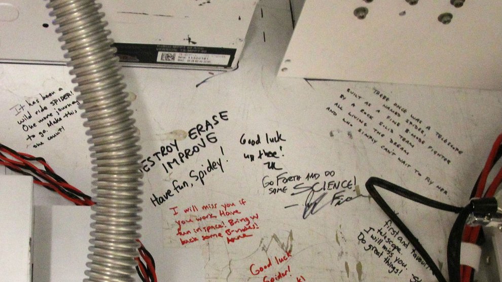 Signatures of members of the instrument team