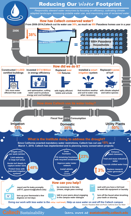 Water usage infographic